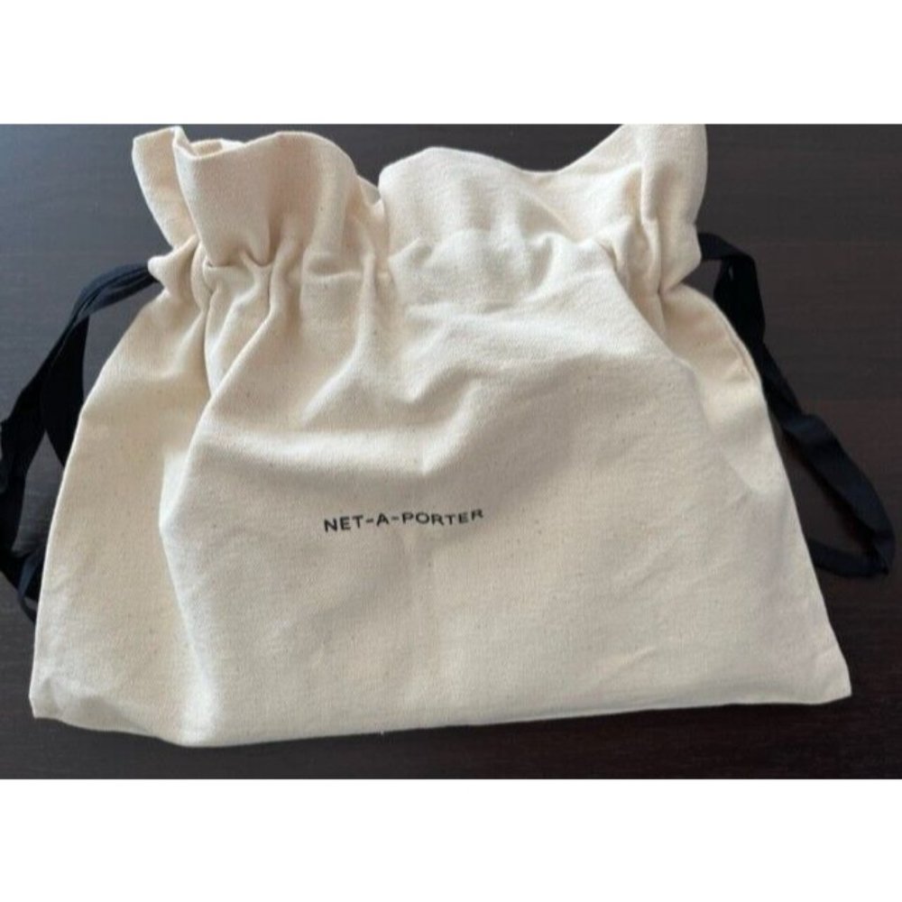 Net-A-Porter Cloth Makeup Bag Case Travel Cosmetic Bag Pouch, Thick Canvas NEW L